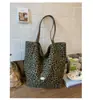 Bolso de Lona con Estampado de Leopardo para Mujer 2026 Nuevo de Moda Tendencia Estilo Universitario Bolso Tote Casual de Gran Capacidad Bolso de Lona para Hombro