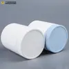 Bote para Proteína en Polvo de 600 ml, Botella de Boca Ancha para Polvo Explosivo de Sal, Envase Cilíndrico de Plástico HDPE de 600 ml para Polvo