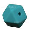 Contas de Silicone Coloridas Hexagonais 14mm 17mm Contas Octogonais Mordedor de Dente de Bebê Pulseira Colar DIY Soltas
