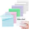 Notas Adhesivas Transparentes Yuede Línea Morandi Transfronteriza para Estudiantes, Adhesión Fuerte, Pegatinas Índice de Papel de Notas de Alta Estética