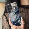 Funda de Cristal para iPhone 16 de Alta Gama con Patrón de Ola en Relieve Tridimensional, Floral, Manzana 17Pro - La Más Vendida de la Estación Temu