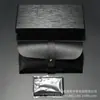 Caja de embalaje para gafas, juego de caja de gafas tejida de cuero engrosado, juego de tres piezas, venta al por mayor de fábrica, logotipo imprimible