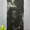 Azulejos de Piso de Pedra de Luxo Estilo Francês Preto Minimalista com Padrão de Mármore 60*120 Azulejos Cerâmicos para Hotéis e Supermercados, Azulejos Brilhantes Cor de Café