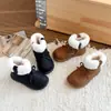 Botas de Nieve para Niños Invierno Más Terciopelo Cálido Zapatos de Algodón Niñas Pequeñas Elegantes Moño Botas de Princesa Zapatos de Piel para Bebé Modernos