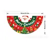 Nueva decoración de bandera de medio círculo navideña transfronteriza, bandera en forma de abanico, accesorio para fotos de ambiente, pancarta de muñeco de nieve navideño, tela de fondo
