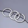 Fabricantes de chaveiros atacado chaveiro de metal plano dupla face liso aço inoxidável acessórios de chaveiro de carro