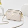 [Amaigu] Bolso Pequeño de Tres Capas para Mujer 2026 Nuevo Versátil Primavera y Verano Bolso Cuadrado Pequeño de Hombro Único Cruzado Bolso de Cuero Suave para Mujer