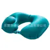 Almohada Inflable en Forma de U TPU Verde de Presionar Estilo Camping Almohada Inflable Automática para Cuello Almohada Inflable Automática