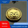 Fivela de pano de caveira rugindo de latão ao vivo on-line Fivela de carteira de caveira de cobre vermelho DIY Acessórios de bagagem de couro Atacado