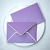 Envelope de Borda Dourada Transfronteiriço Em Estoque Capa para Envelope de Convite em Papel Perolado Fabricação de Capa para Cartão de Membro Sacola Envelope Impressão Personalizada