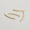 Tubo Largo Recto Color Cobre Conservado Color Flor de Metal Forma de Flor Tubo Curvo Relleno de Oro de 14K Accesorios con Forma de Tubo de Perla en Forma de S Pulsera Hecha a Mano DIY