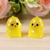 Llavero de Pollito Luminoso Transfronterizo Colgante de Dibujos Animados Tridimensional para Pareja Bolso Escolar Accesorios Lindos
