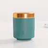 Miniatura Cerámica Pequeño Recipiente para Té Portátil Sellado Tarro de Almacenamiento para Polvo de Incienso y Ungüento, Caja de Empaque Vacía para Té Verde, Universal