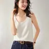 Novedad Otoño e Invierno 2026, Chaleco Camisola de Punto de Cachemira para Mujer, Prenda Interior Ajustada, Sin Mangas, Versátil, Suave y Cómodo