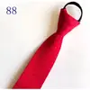 Corbata de Hombre Cremallera Novio Boda Roja 8cm Vestido Negocio Nudo Negro Libre Perezoso Fácil de Tirar Azul Corbata