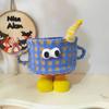 Cesta de Armazenamento Tecida Monstrinho Sala de Estar Cesta de Brinquedos Lanches Decoração Fofa para Casa Presente Desenho Animado Infantil Cesta de Frutas