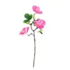 3 Flores Artificiais de Magnólia de Chá para Decoração de Café, Flores de Seda para Cenários Populares de Fotos, Flores Artificiais para Arranjo de Mesa de Jantar em Casa