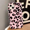 Estampado de Leopardo Rosa Adecuado para iPhone 17 Pro Max Funda para Teléfono Anticaídas 14 Pro Agujero Grande 13/16 Apple 15 Funda Blanda