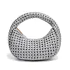 Explosiva Moda Nueva Primavera 2025 Todo Fósforo Nudo Molino Bolso Dumpling Moda Bolso Tejido Hecho a Mano Práctico para Llevar en la Mano