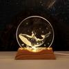 Luz Nocturna de Cielo Estrellado de Astronauta Adorno Luminoso Tallado en Cristal 3D Regalo Creativo Luz de Ambiente para Dormitorio Regalo de Cumpleaños