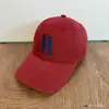 Gorra de Béisbol Lavada Estilo Japonés con Visera Curva de Alta Calidad con Bordado de Letra Aa, Color Sólido, Versátil, Unisex, de Moda