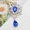 32*60mm Liga Strass Acrílico Coroa Pingente Flor Disco DIY Roupas Acessórios de Cabelo Joias Broche Decorativo Acessórios