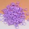 Porta-anéis de plástico colorido infantil DIY acessórios de material para joias feitas à mão anel rosa anel com aplique de resina