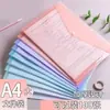 A4 Atacado Pastas Transparentes Sacos Plásticos para Documentos Material de Papelaria de Escritório Armazenamento de Provas Podem Ser Impressos com Logo