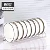Organizador de almacenamiento de platos de acero inoxidable, escurridor de encimera, estante de almacenamiento de cocina, estante para cuencos, soporte de almacenamiento de platos