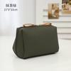 2025 Nova Bolsa de Batom Estilo Coreano Feminina Casual Grande Capacidade Impermeável Filme de Couro PU Armazenamento de Viagem de Nicho Pequena Bolsa Portátil