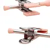 Percha para pantalones, uso doméstico, fuerte y sin marcas, se puede usar como pinza para ropa o pinza para calcetines, adecuada para ropa estilo JK, ancho ajustable