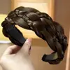 Pasador Trenzado con Dientes, Pinza para el Cabello Antideslizante, Diadema con Agujero para el Cabello, Accesorios para el Cabello, Accesorios para el Cabello Corto Coreano, Peluca para Mujer, Esponjoso