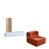 Juego de Sofás Casuales Retro Estilo Waffle de Comercio Exterior con Fábrica de Esponja Integrada, Adecuado para Uso Doméstico en la Sala de Estar, Sillón Sofá Perezoso