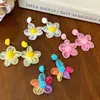 Brincos de Flores Fofos Novos de Verão, Estilo de Férias, Brincos Modernos e Versáteis, Luxo Leve, Brincos Dopamina de Alta Qualidade para Mulheres