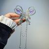 Pinza para el Cabello de Mariposa con Borla de Hada Súper, con Acabado de Alta Gama, Pasador para Mujeres, Pinza de Tiburón para la Parte Posterior de la Cabeza, Accesorio para el Cabello para Cola de Caballo Baja Semirrecogida
