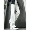 Jeans masculino vintage estilo americano com vibe de rua, calças retas soltas versáteis e com barra bootcut da nova coleção de primavera e outono para homens