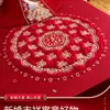 Alfombra de Bendición de Boda Bordada con la Palabra "Fu" para Cien Bendiciones, un Nacimiento Temprano de un Niño Precioso, la Prensa de la Cama de la Novia, una Colección Completa de Artículos de Preparación para la Boda para la Mujer