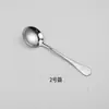 Juego de Vajilla Occidental de Acero Inoxidable 410 Mango Engrosado Cuchara de Mesa Tenedor Hotel Hogar Venta al por Mayor 1010 Cuchillo Tenedor Cuchara