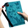 Adequado para iPad Pro 13 polegadas 2024 capa de couro plana Air 11 fosco borboleta gato porta-cartão shell