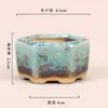 Horno de cerámica cambio pulgar maceta pequeña flor maceta al por mayor dedicada maceta para bonsái maceta para planta verde de interior maceta para planta en maceta retro minimalista