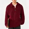 Suéter moderno estilo Hong Kong com falso duas peças e lapela para homens, novo outono e inverno casual solto plus size versátil malha para usar por baixo