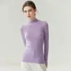 Suéter de Cachemira 100% Puro con Cuello Medio Alto para Mujer, Tejido de Punto Pulóver de Corte Delgado, Estilo Old Money, Prenda Base sin Costuras