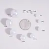 4-20mm Blanco Puro ABS Imitación Perla Agujero Recto Perla Redonda Perlas Sueltas Pulsera Pulsera DIY Espaciador de Perlas Accesorios