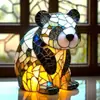 Adornos de resina de la nueva serie de perros transfronterizos, luz nocturna LED, arte, estatua de animal, decoración creativa para el hogar, escritorio