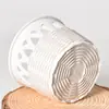 Maceta Escandinava de Plástico Transfronteriza Romántica Estilo Pastoral Ins Imitación Ratán Tejido Cesta de Flores Decoración Floral para el Hogar Cesta de Almacenamiento