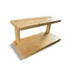 Suporte de Armazenamento de Mesa de Bambu, Porta-Copos para Mesa de Jantar, Suporte de Mesa para Xícaras de Chá, Copos de Água, Copos de Café e Conjuntos de Chá