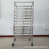 Fornecimento direto da fábrica rack de bandejas de aço inoxidável de 15 camadas 30 camadas removível móvel rack de bandejas rack para pão