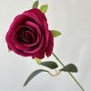Decoração de casamento de estilo europeu de flanela rosa flores artificiais amarradas à mão Dia dos Namorados arranjo de flores tiro adereços hand-held flores falsas