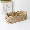Nuevo producto transfronterizo: cesta de almacenamiento tejida con cuerda de papel para organización y decoración del hogar, cesta de almacenamiento de pañuelos hecha a mano