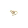 Anillo de Zirconia con Brújula de Estrella de Ocho Puntas Cielo Estrellado Nuevo Estilo para Mujer, Diseño Retro de Nicho, Anillo Abierto Ajustable